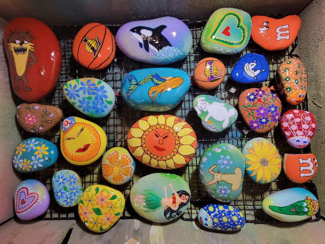 Blaine area residents connect through painting rocks in the