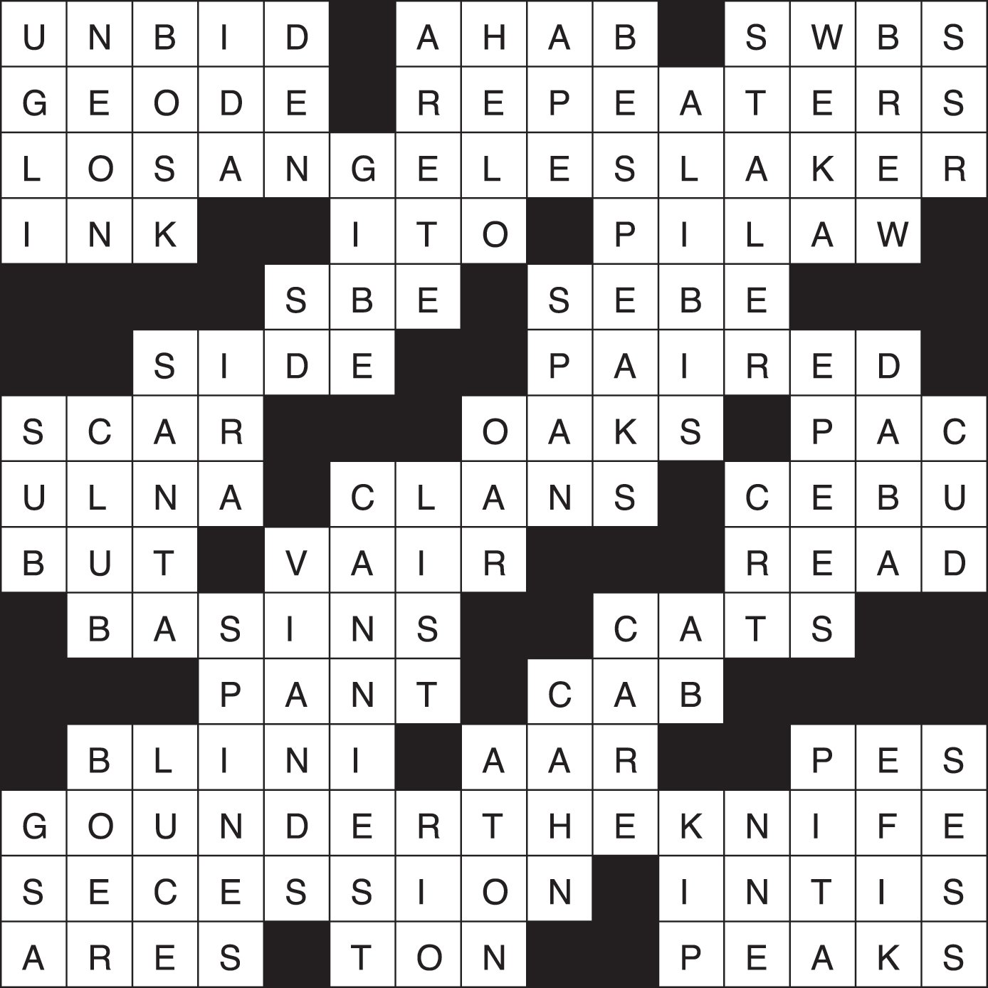 LA Times Crossword: Jan. 6, 2024, Crosswords